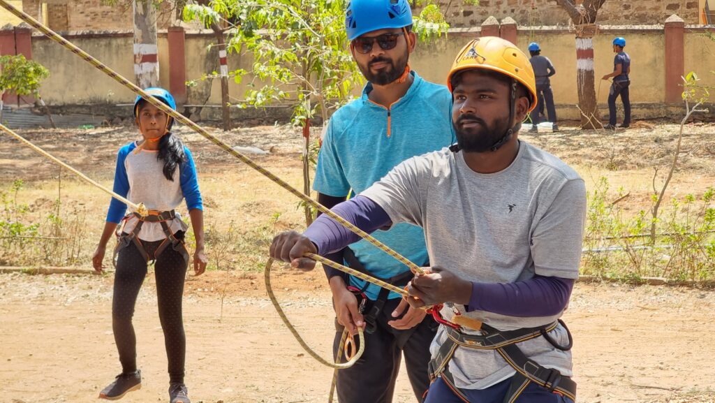 Belay practice