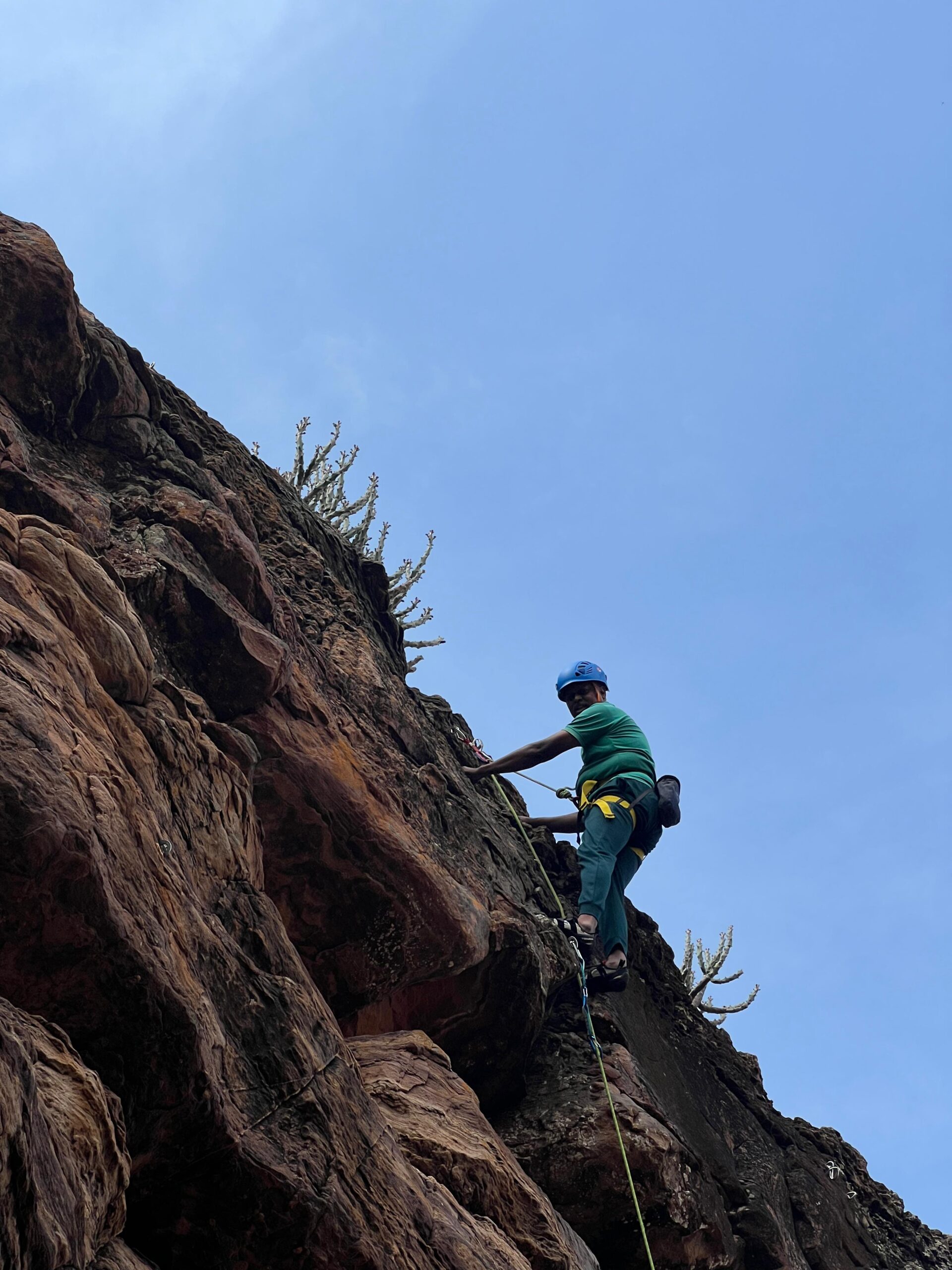 Rock climbing