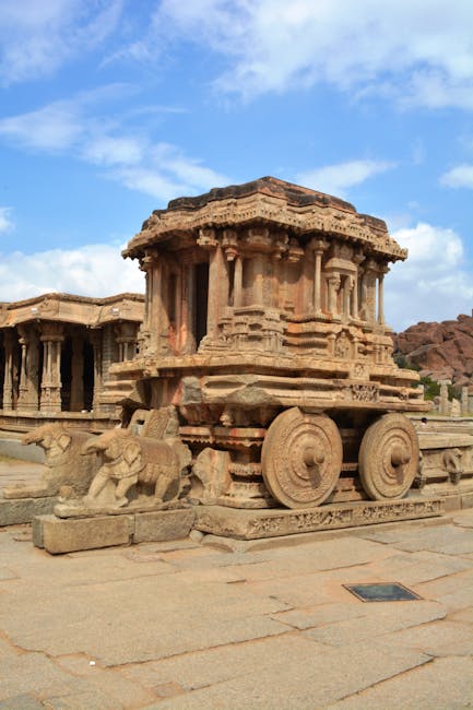 Explore the iconic Stone Chariot at Vittala Temple in Hampi, a stunning example of Indian architectural heritage.