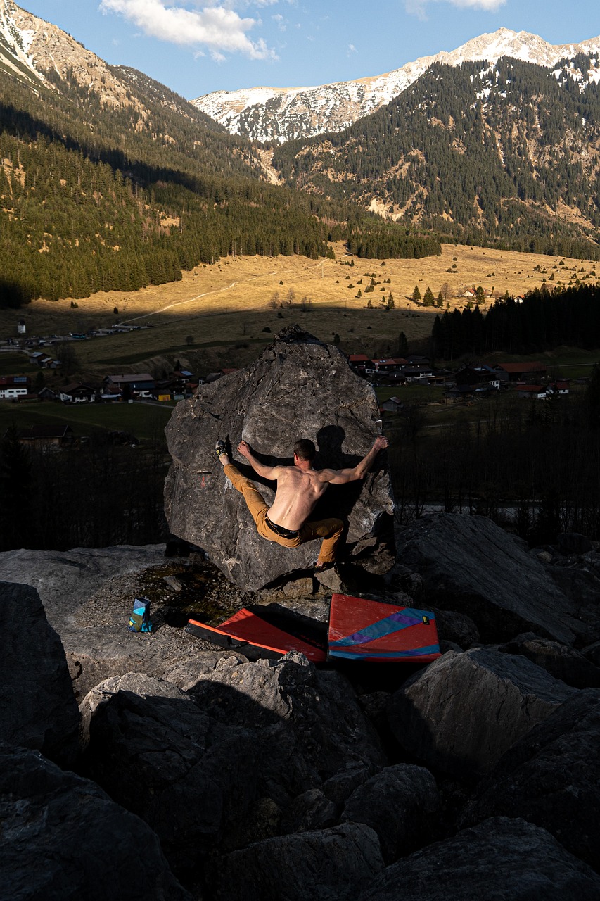 bouldering, climb, sports