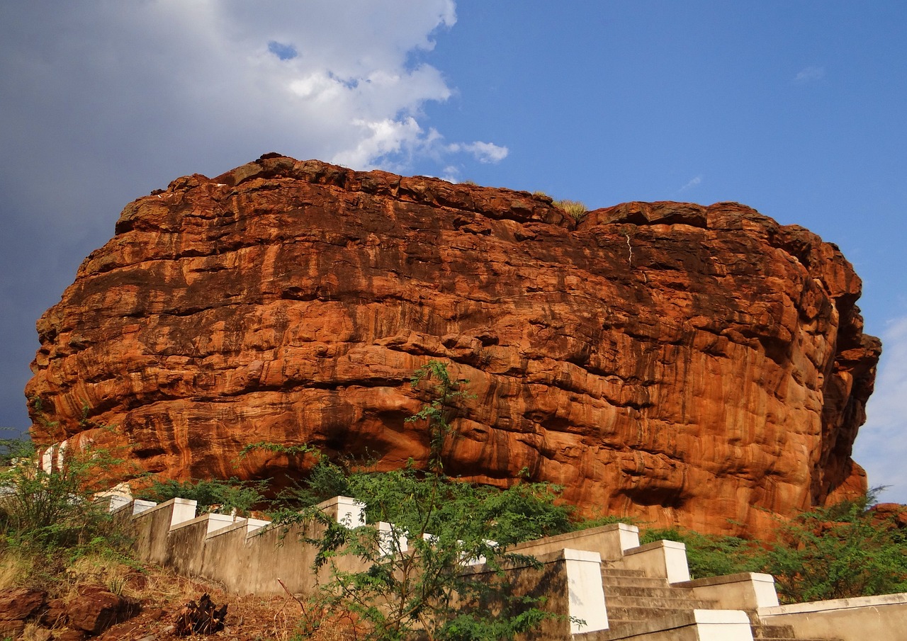 sandstone, red, nature