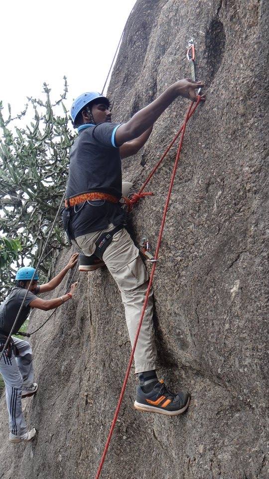 lead climbing